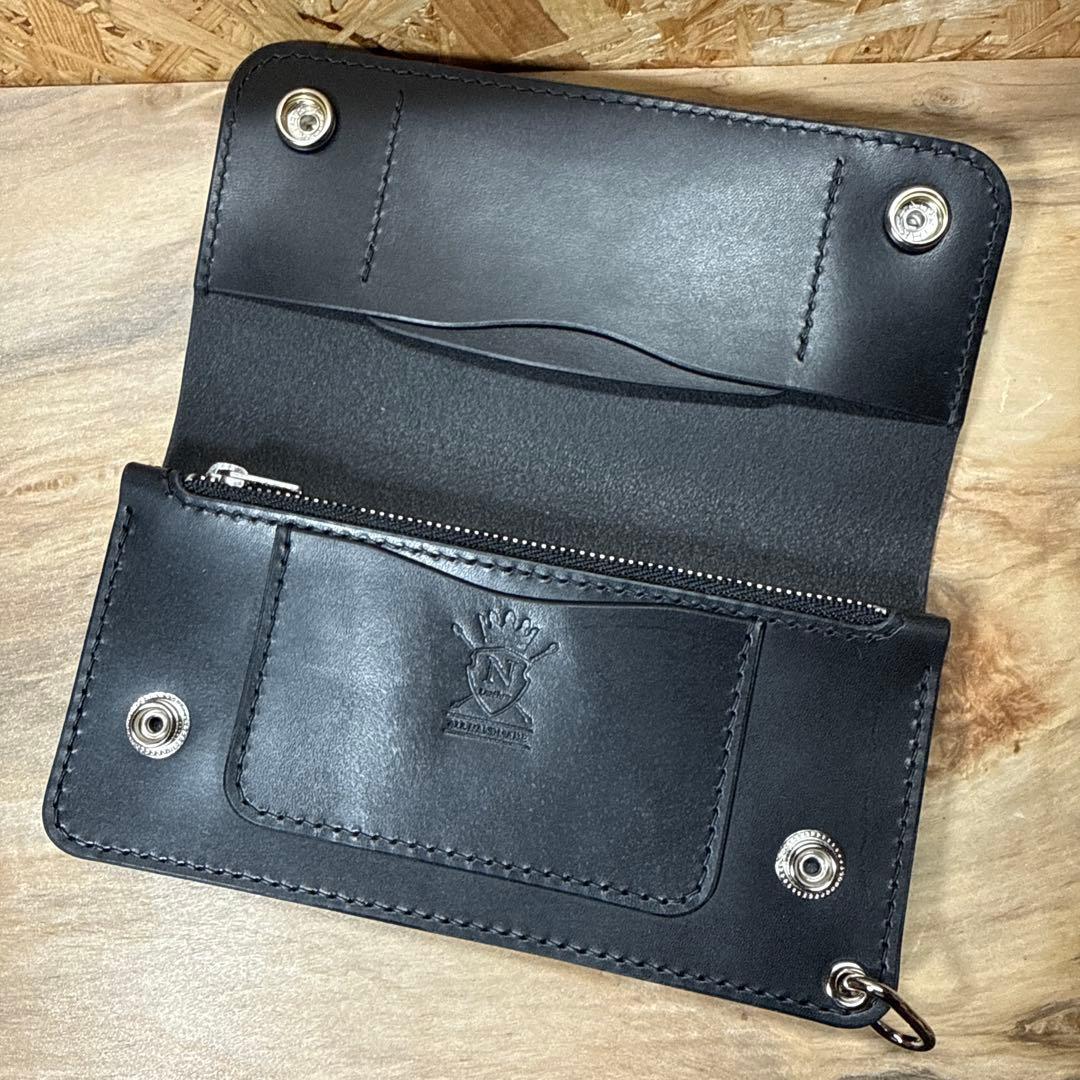 180 カスタム トラッカーウォレット 姫路レザー オイルレザー ニッケル