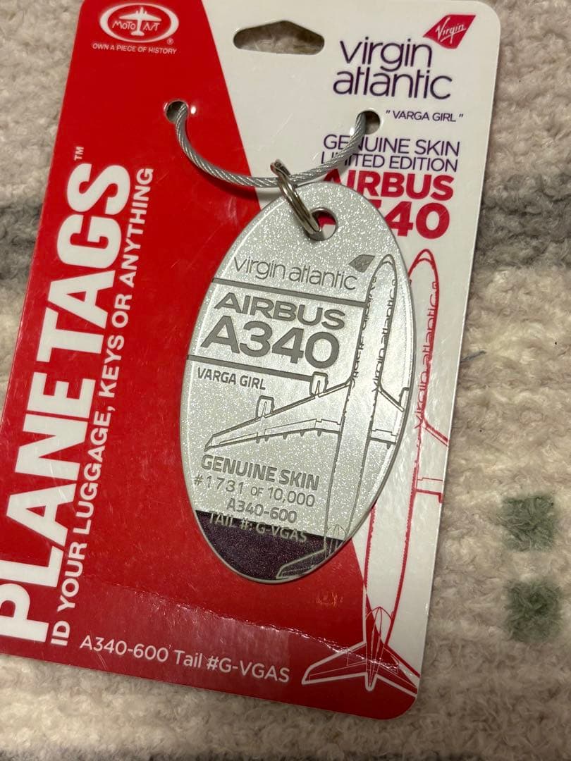 航空機・ヘリコプター PLANETAGS VIRGIN ATLANTIC A340-600