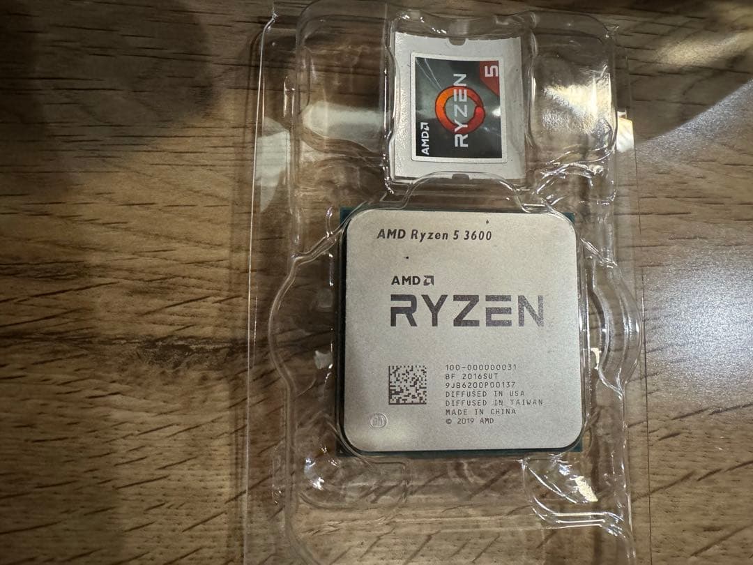 AMD CPU RYZEN 5 3600 中古